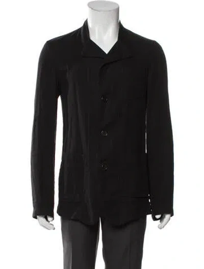 Pre-owned Ann Demeulemeester Peacoat In Gray
