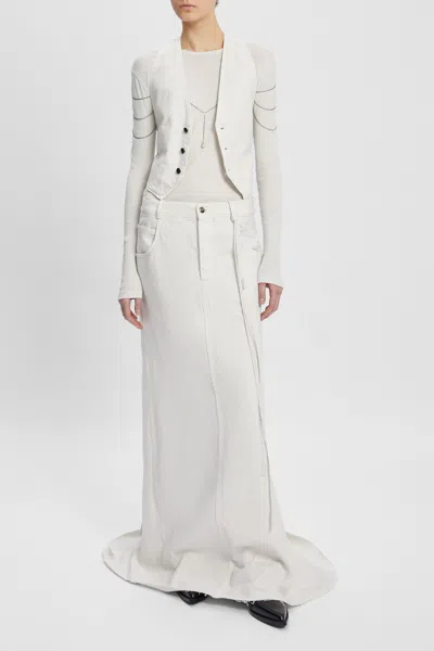 Ann Demeulemeester Pepita Body Chain Necklace In Gray