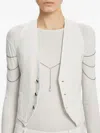 Ann Demeulemeester Pepita Body Chain In Metallic