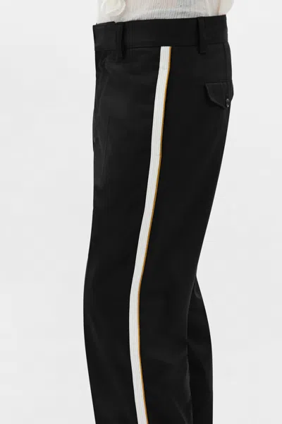 Ann Demeulemeester Perry Straight Leg Cropped Trousers In Multi