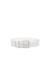 Ann Demeulemeester Willow 2,5cm Belt Oily Calf Skin By Ann Demeulemees In White