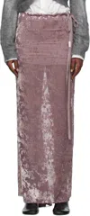 Ann Demeulemeester Pink Eveline Bias Maxi Skirt