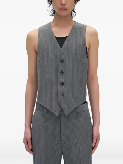 ANN DEMEULEMEESTER PINSTRIPE-PATTERN WAISTCOAT