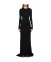 Ann Demeulemeester Jesse Flared Cotton Dress In Black