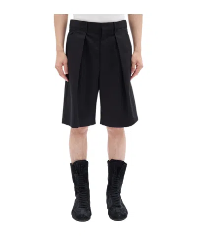 Ann Demeulemeester Pleated Shorts In Black