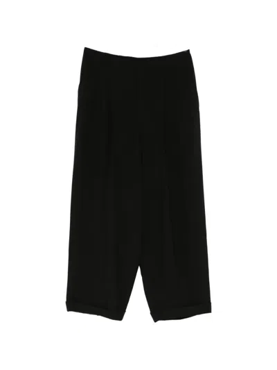 Ann Demeulemeester Agdar Pleated Tapered Trousers In Black