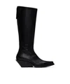Ann Demeulemeester Pointed And Square Toed Boots In Black