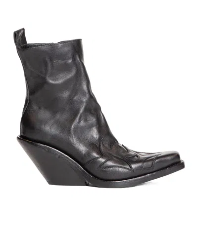 ANN DEMEULEMEESTER POINTED ANKLE BOOTS