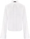 Ann Demeulemeester Pointed Collar Shirt In White