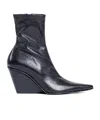 Ann Demeulemeester Woman Black Boots In Black