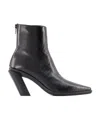Ann Demeulemeester Pointed Short Boots In Black