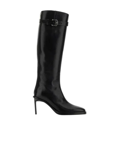 ANN DEMEULEMEESTER ANN DEMEULEMEESTER POINTED-TOE BUCKLE-DETAILED BOOTS