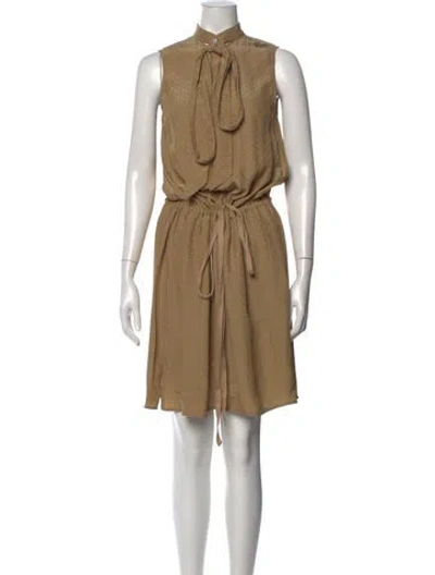 Pre-owned Ann Demeulemeester Polka Dot Print Mini Dress W/ Tags In Neutrals