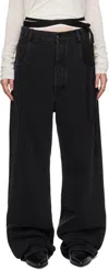Ann Demeulemeester Black Polly 5 Pocket High-comfort Jeans In Black