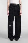 Ann Demeulemeester Polly 5 Pocket Distressed High Comfort Jeans In Black