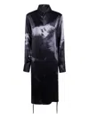 Ann Demeulemeester "rada" High Comfort Shirt With Drawstrings In Black
