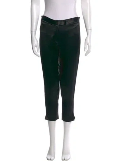 Pre-owned Ann Demeulemeester Printed Straight Leg Pants In Black