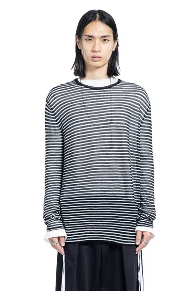 Ann Demeulemeester Racin Striped Sweater In Multi