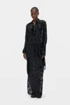Ann Demeulemeester Rada High Comfort Dèvorè Shirt In Black