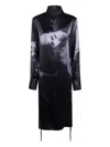 Ann Demeulemeester "rada" High Comfort Shirt With Drawstrings In Black