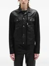 Ann Demeulemeester Ebbe Leather Jacket In Black Leather In Black