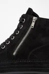 Ann Demeulemeester Raven High Top Sneakers Black In Multicolor