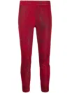 Ann Demeulemeester Julius Skinny Trousers In Red