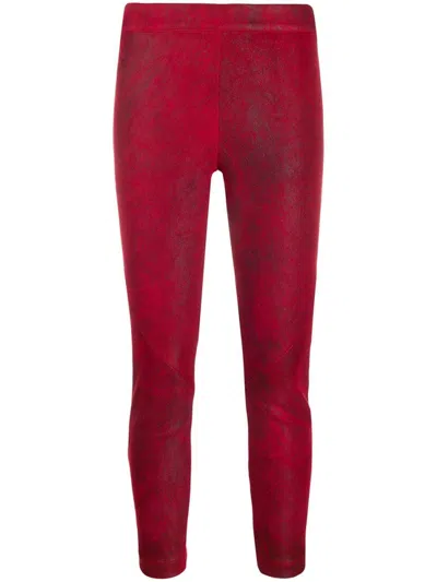 ANN DEMEULEMEESTER RED JULIUS SKINNY TROUSERS