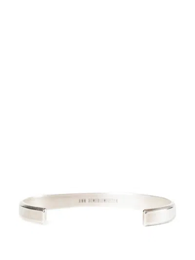 Ann Demeulemeester Rein Minimalist Squared Bracelet In Metallic