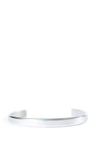Ann Demeulemeester Rein Minimalist Squared Bracelet In Metallic