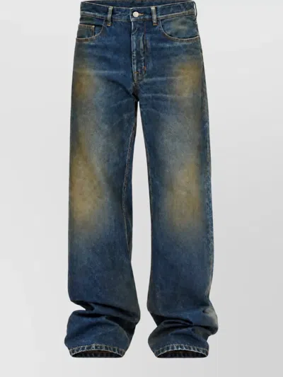 Ann Demeulemeester Relaxed-fit Flared Denim Trousers In Blue