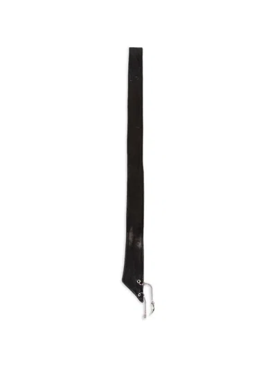 Ann Demeulemeester Resi Charm-embellished Leather Tie In 블랙