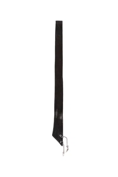 Ann Demeulemeester Resi Tie With Charms In Black