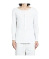 Ann Demeulemeester Ribbed T-shirt In White