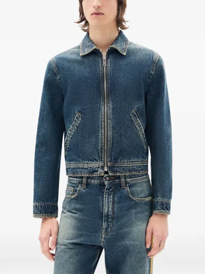 Ann Demeulemeester Rocco Denim Jacket In Blue