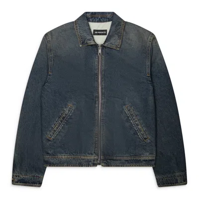 Ann Demeulemeester Rocco Slim Fit Zipped Blouson Blue