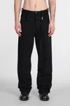 Ann Demeulemeester Michael Jeans In Black Cotton In Black