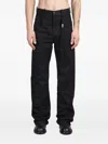 Ann Demeulemeester Michael Jeans In Black Cotton In Black