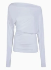 Ann Demeulemeester White Drop Shoulder Top In White