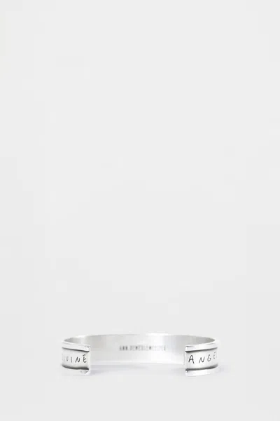 Ann Demeulemeester Ros Napkin Bracelet In Silver