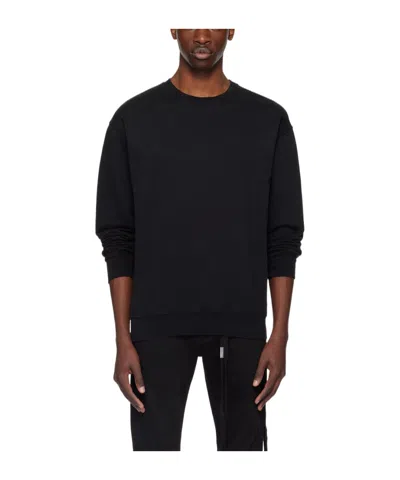 Ann Demeulemeester Round-collar Long-sleeve Hoodie In Black