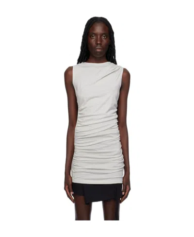 Ann Demeulemeester Round Neck Sleeveless Vest In White