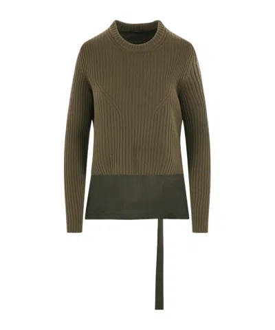Ann Demeulemeester Round Neck Sweater In Brown