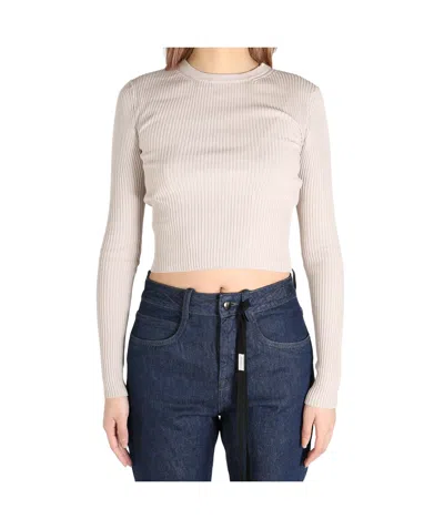 Ann Demeulemeester Round Neck Sweater In Pink