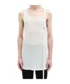 Ann Demeulemeester Seva Tank Top In White