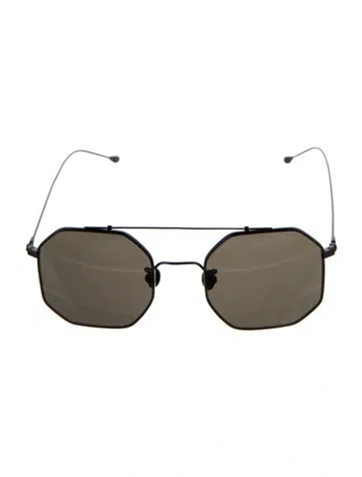 Pre-owned Ann Demeulemeester Round Tinted Sunglasses In Black