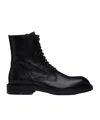 Ann Demeulemeester Round Toe Ankle Boots In Black
