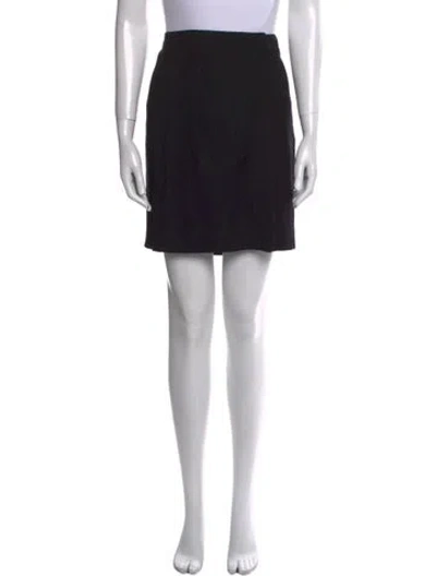 Pre-owned Ann Demeulemeester Ruffle Embellishment Mini Skirt In Black