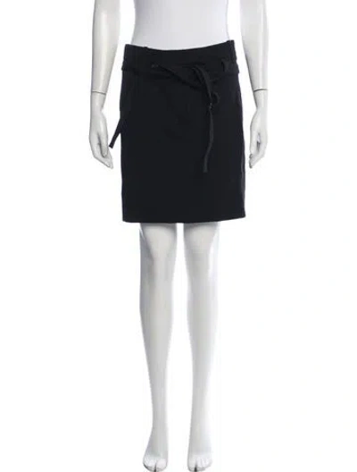 Pre-owned Ann Demeulemeester Ruffle Embellishment Mini Skirt In Black