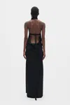 Ann Demeulemeester Rut Sleeveless Turtleneck Maxi Dress In Black